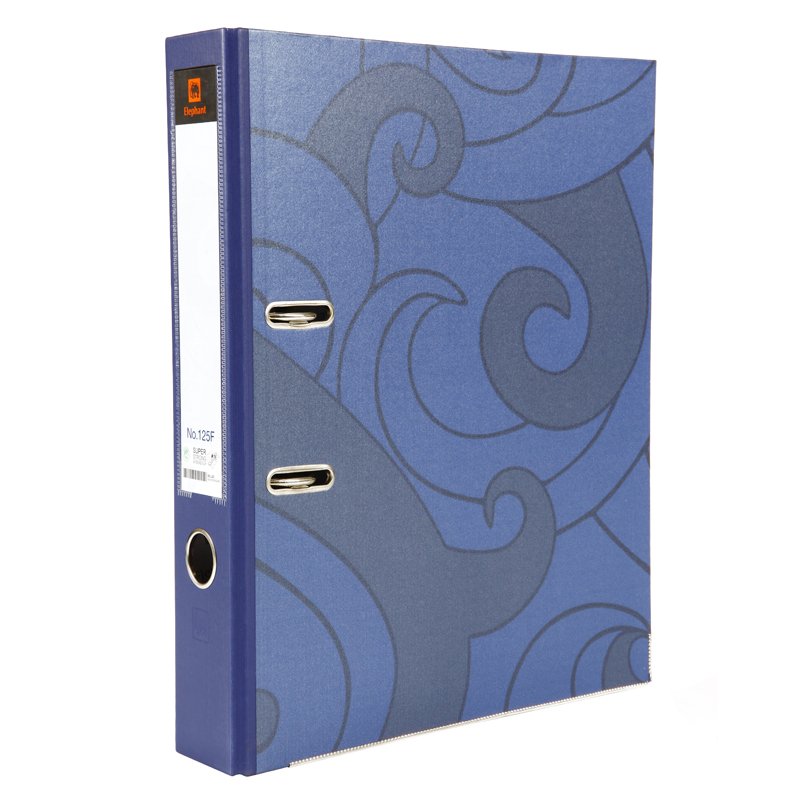 แฟ้มสันกว้าง 2 นิ้ว ตราช้าง No.125F สีน้ำเงิน (กล่อง24เล่ม)